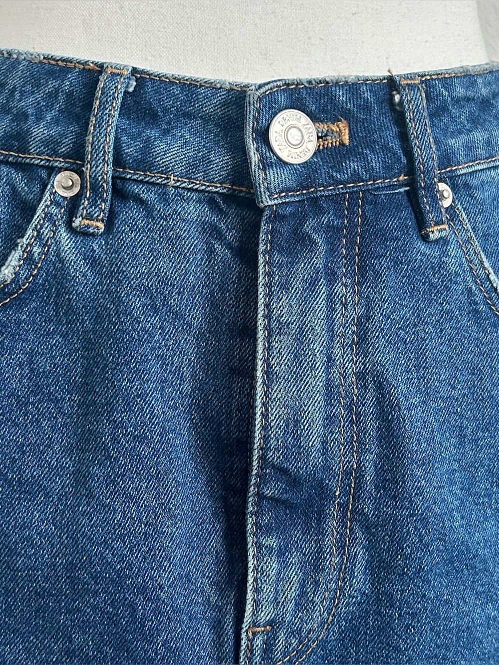 zara high rise denim mini skirt - Picture 3 of 5